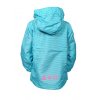 Dievčenský bunda  tyrkysová pásik