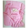 Deka spiaci Macko ružová s menom