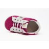 Topánočky na prvé kroky WANDA fuxia biela VELUR