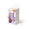 BABYONO 1542 Cumlík silikónový na kŕmenie Flower violet 6m+ h