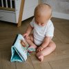 BABYONO 1564 Knižka senzorická so zrkadielkom látková Safari 0m+ c