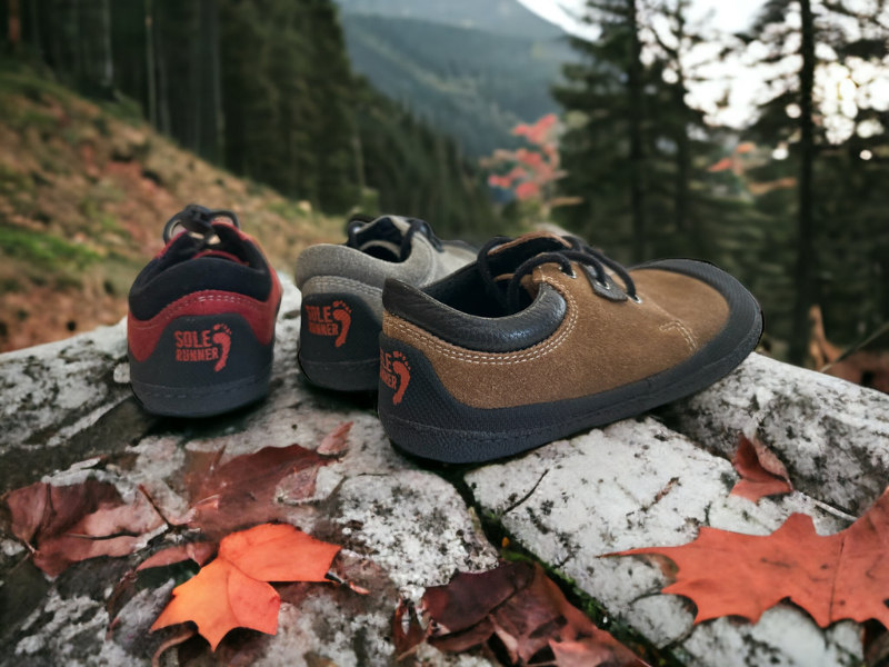 Wide toe box and natural fit of Sole Runner barefoot shoes
