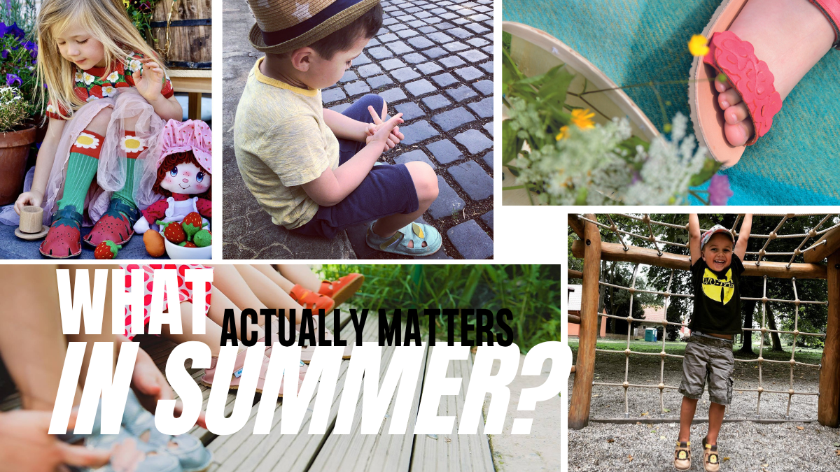 Kids barefoot sandals for summer
