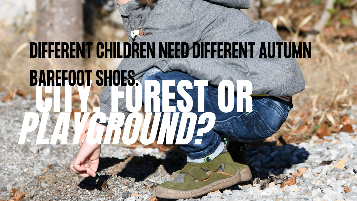 Autumn barefoot shoes for kids
