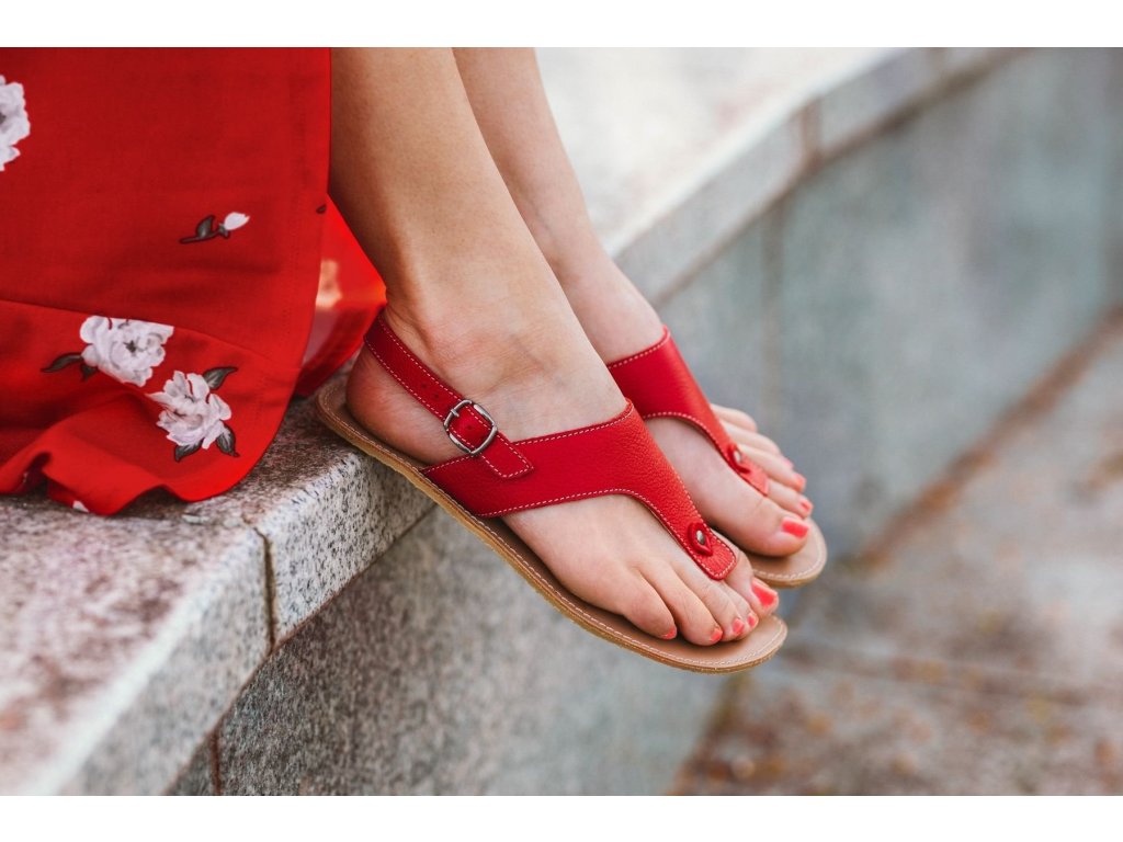 Barefoot sandals Be Lenka Promenade - Red