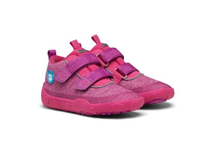 Affenzahn Minimal Happy Smile Lowboot Knit - Flamingo (Size 21)