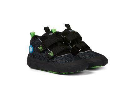 Affenzahn Minimal Happy Smile Lowboot Knit - Panther (Size 21)