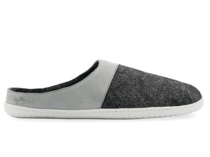 Aylla WASI Grey – Men's Wool Barefoot Slippers