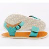 funky vibe barefoot women s sandals golden turquoise 16034 4