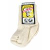100% wool kids socks - wollweiß (Socks 17 - 18)