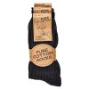 Socks - 100% cotton / 3 pairs (Socks 35 - 38, Colour Black)