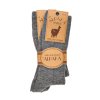 Socks Alpaka Natur, 100% wool, gray, 2 pairs (Size 23 - 26)
