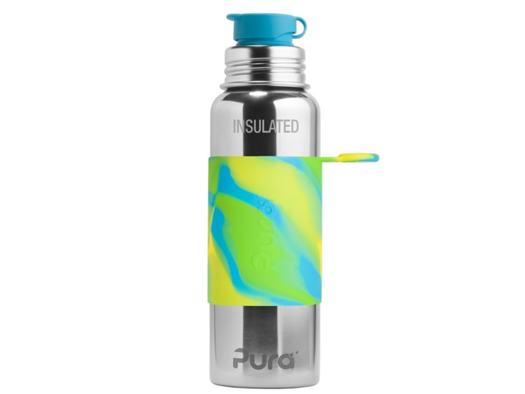 TERMO fľaša so športovým uzáverom 650ml zelená-aqua | PURA