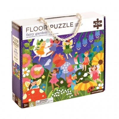 Petitcollage Podlahové puzzle záhradné víly | Petitcollage