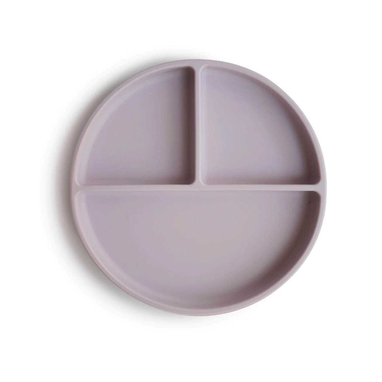 Silikónový tanier s prísavkou Soft Lilac | MUSHIE