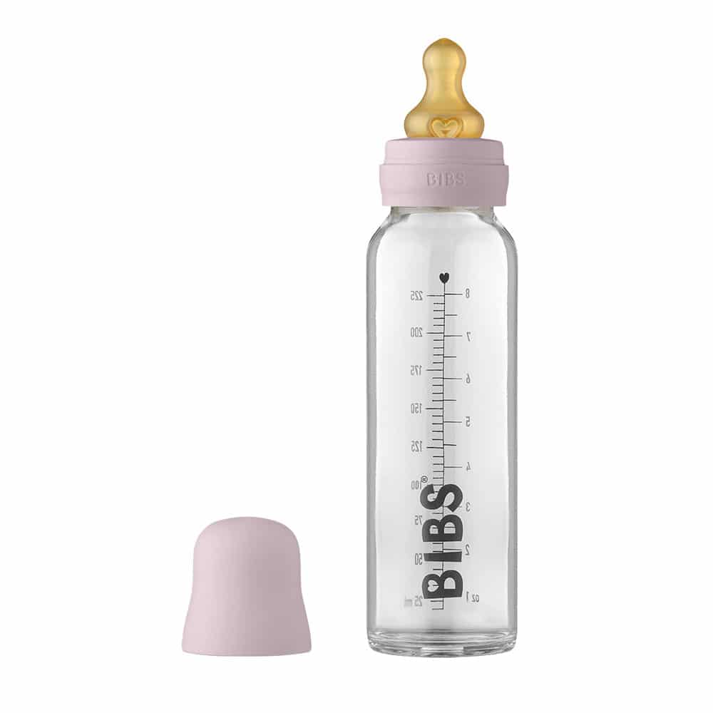 BIBS Baby Bottle sklenená fľaša 225ml - Dusky Lilac | BIBS