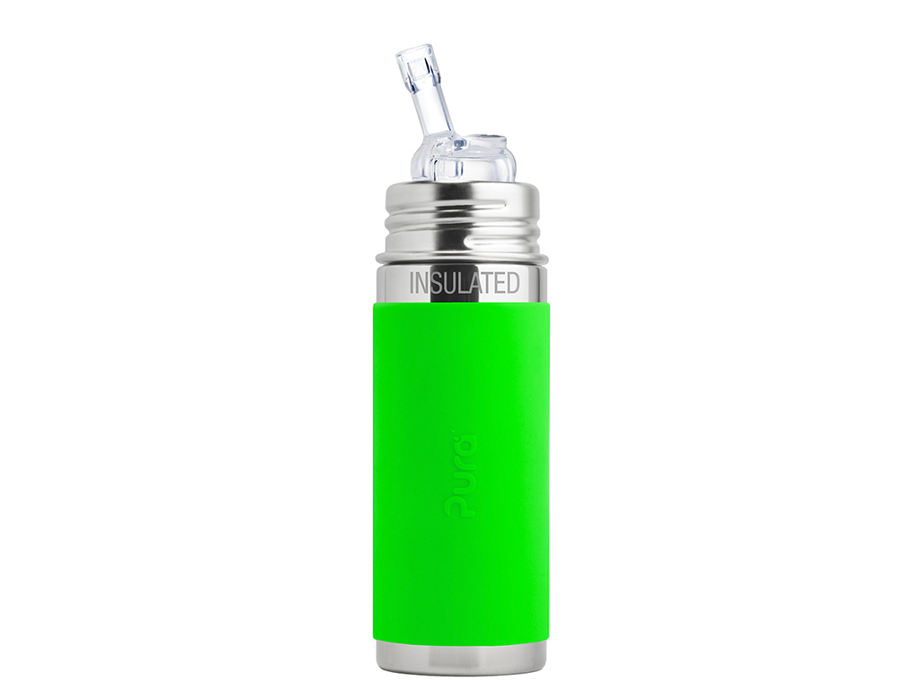 Pura ® TERMO fľaša so slamkou 260ml zelená | PURA
