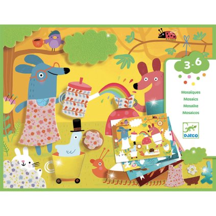 Mozaiky a koláže: Mix penových samolepiek