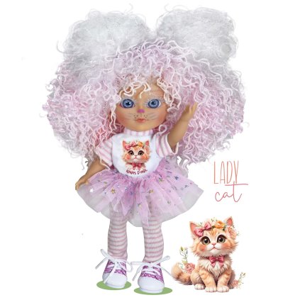 Bábika MUÑECA MALÁ MAČKA