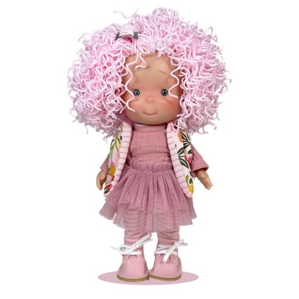 Bábika MUÑECA LITTLE PIPPA PINK WOOL