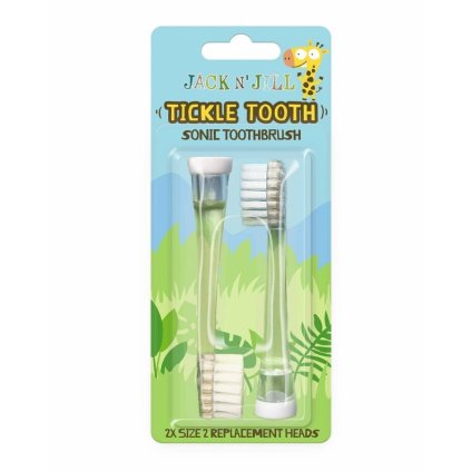 Náhradné hlavice na sonickú zubnú kefku Tickle Tooth 2 ks v balení
