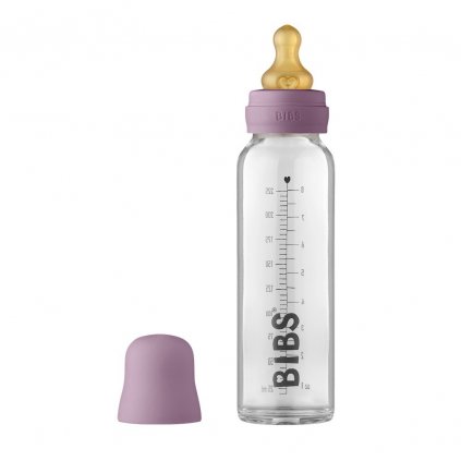 BIBS Baby Bottle sklenená fľaša 225ml - Mauve