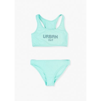 Tyrkysové dvojdielne plavky URBAN bralet