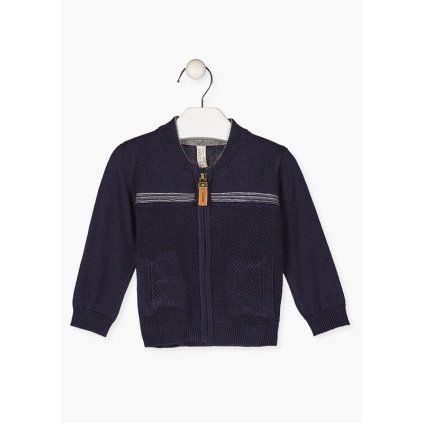 Chlapčenský sveter na zips Dark Blue