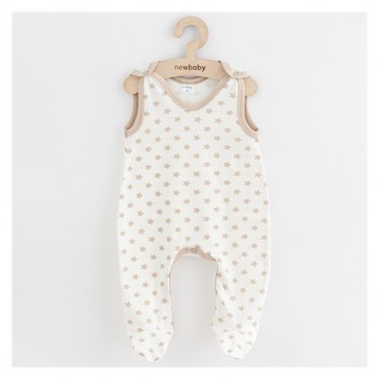 Dojčenské dupačky New Baby Classic II hviezdy béžové