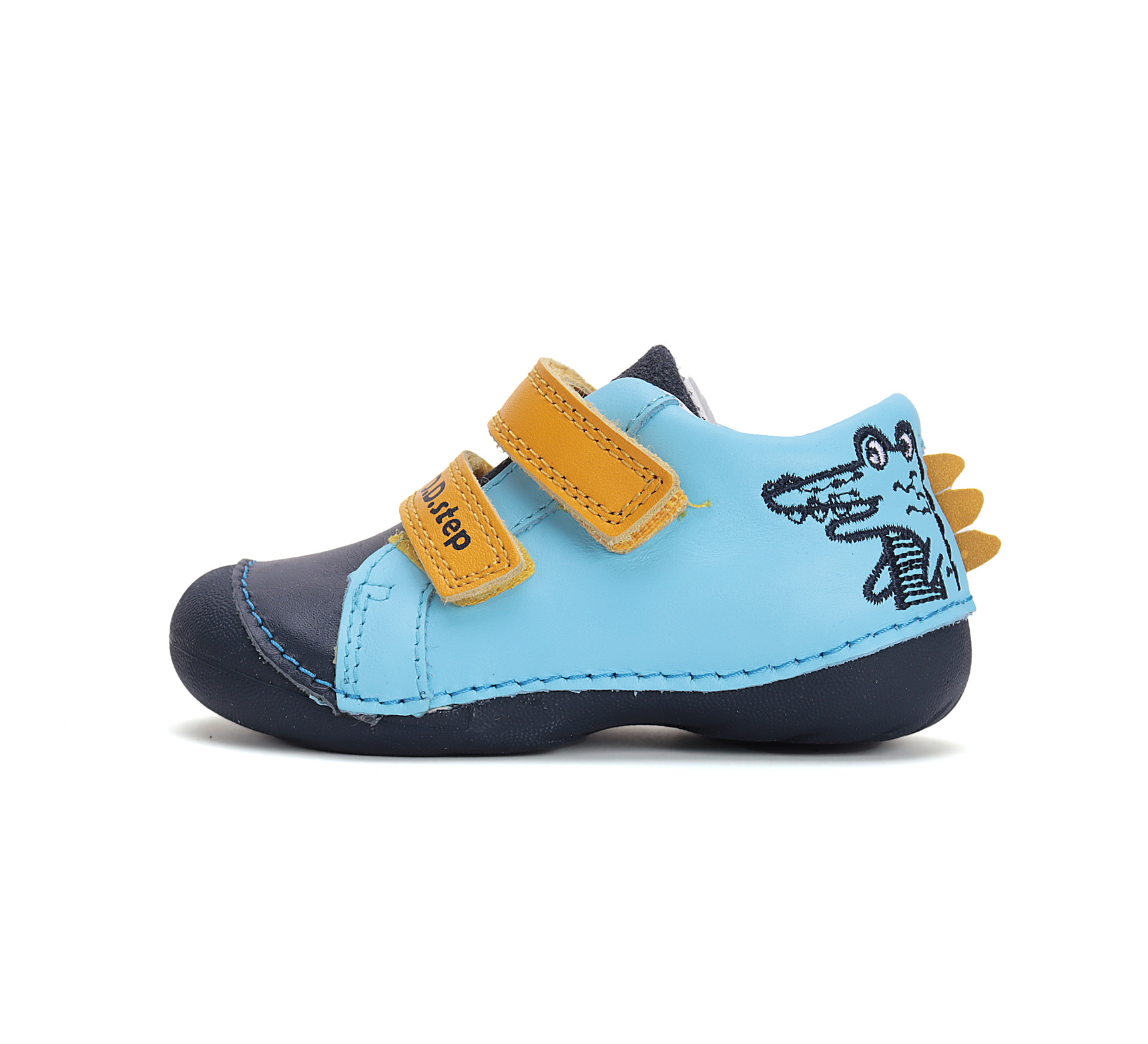 D.D.Step Detské kožené poltopánky DD step, sky blue Veľkosť nohy: 19