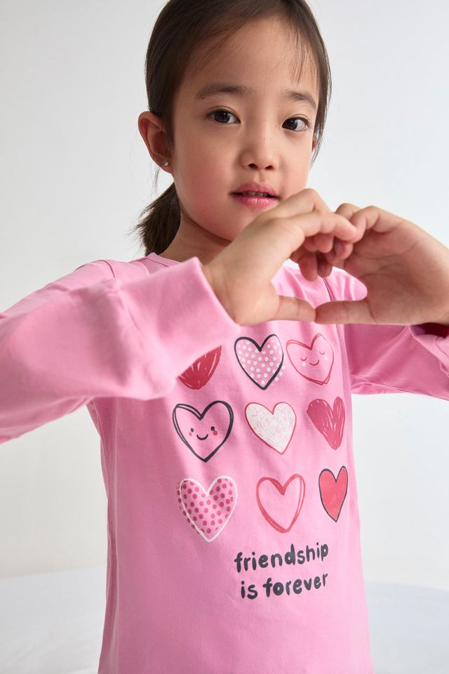 TOBOGAN Dievčenské pyžamko -Love-Rosa Veľkosť: 146