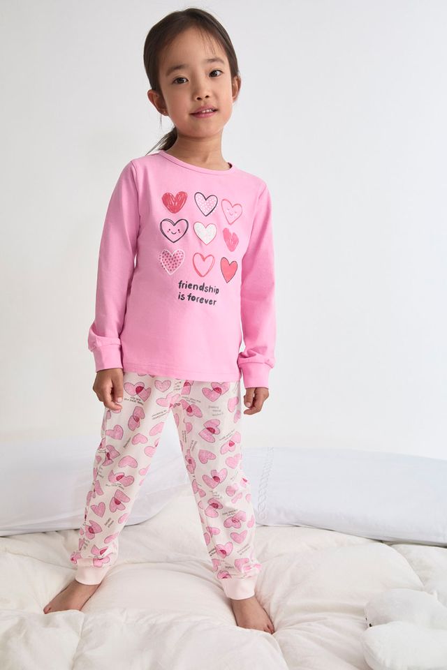 TOBOGAN Dievčenské pyžamko -Love-Rosa Veľkosť: 146