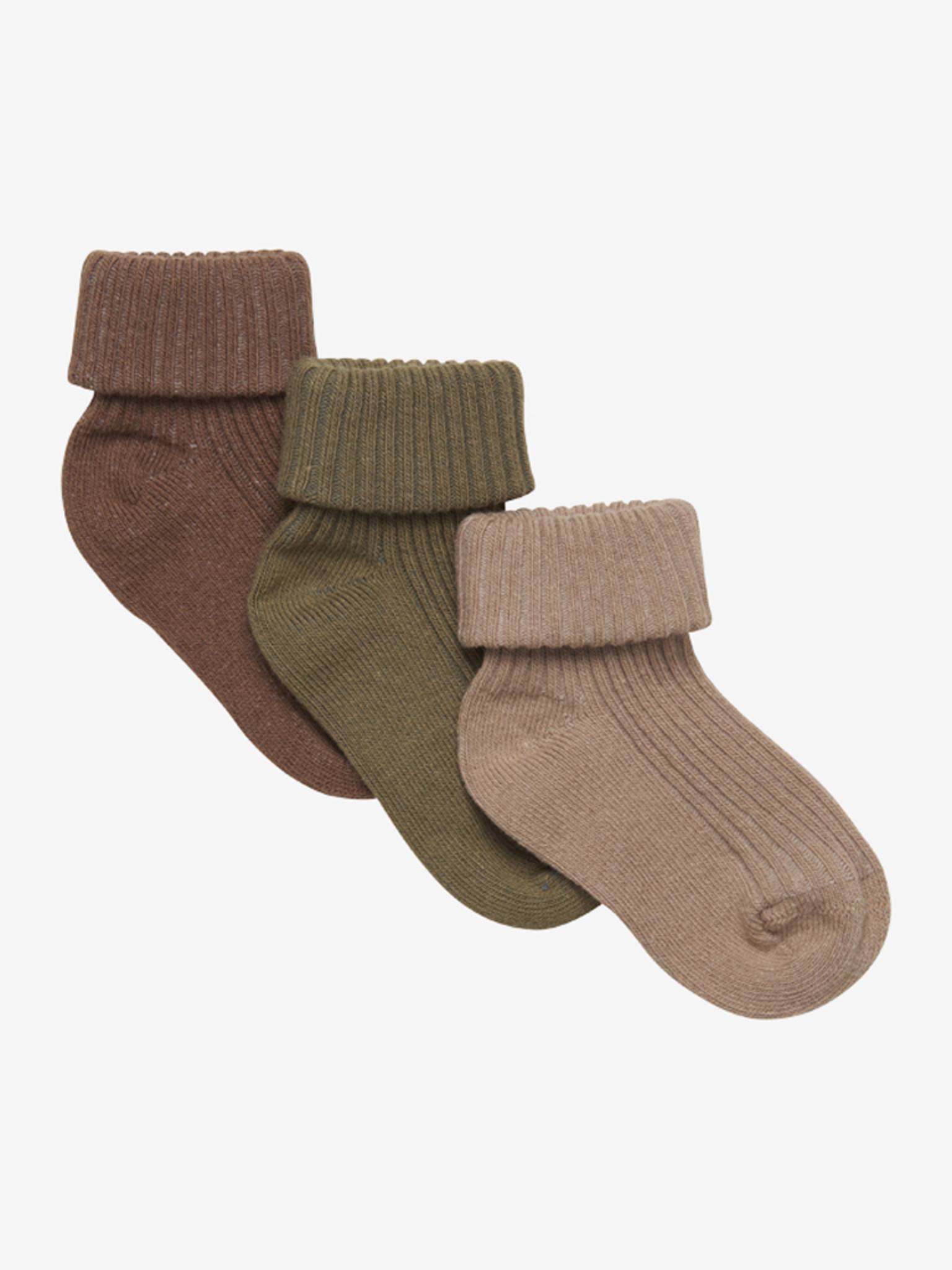 Minymo Ponožky 3 pack hnedé Veľkosť nohy: 15/18