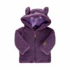 Hrubý medvedíkový kabát Violet