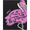black knit t shirt for girl flamingo mood collecti (2)