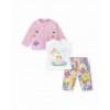 pink knit 3 piece set for girl water lilies collec