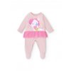 pink knitted romper for girl over the rainbow coll