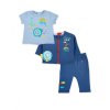 blue knit reversible set for boy frutti collection