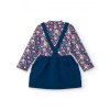 blue quilted dress set with printed t shirt for gi (1)