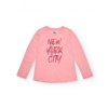 long sleeved t shirt with new york city print in p