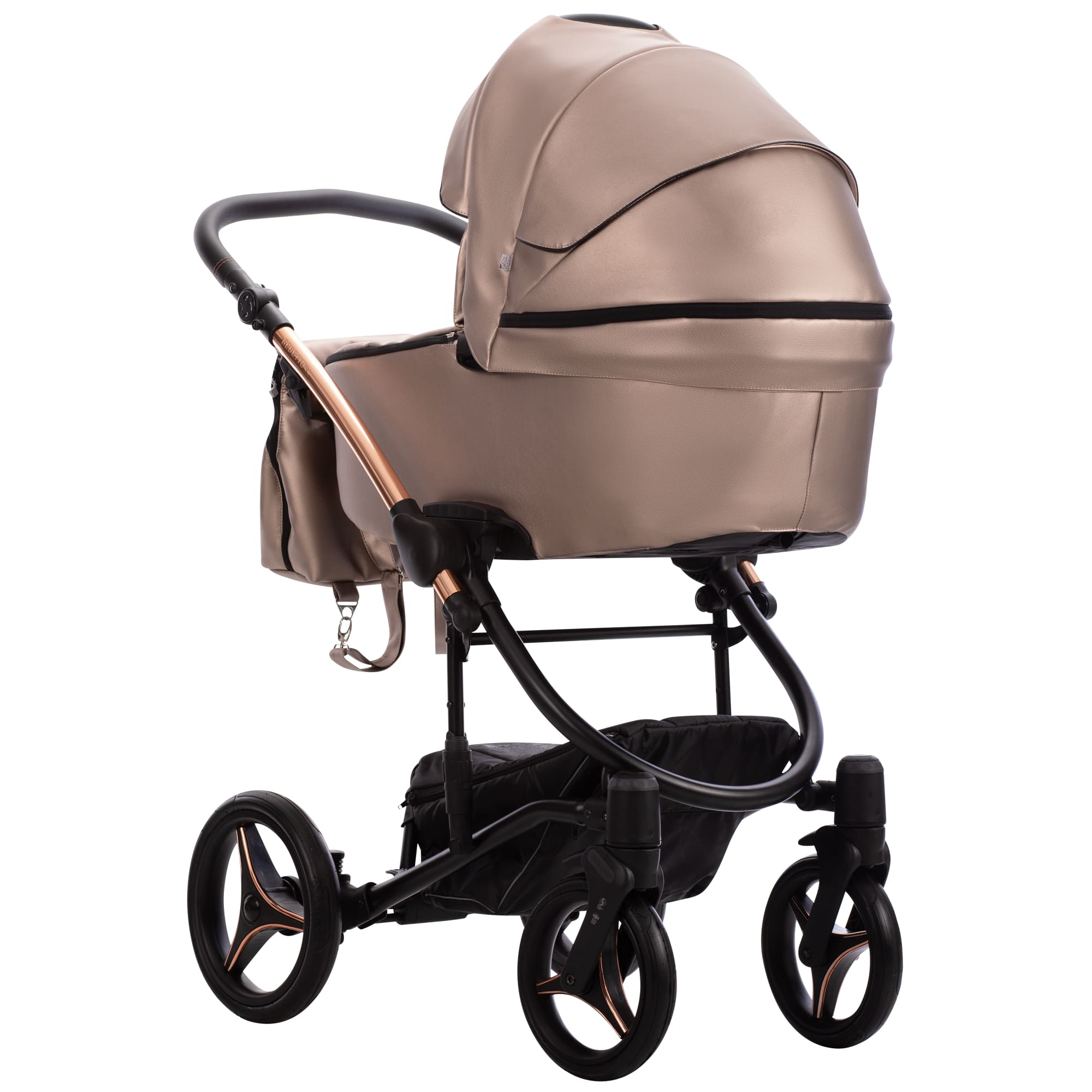 Bebetto kombinovaný kočárek TORINO  PRO Si 02 , rose gold