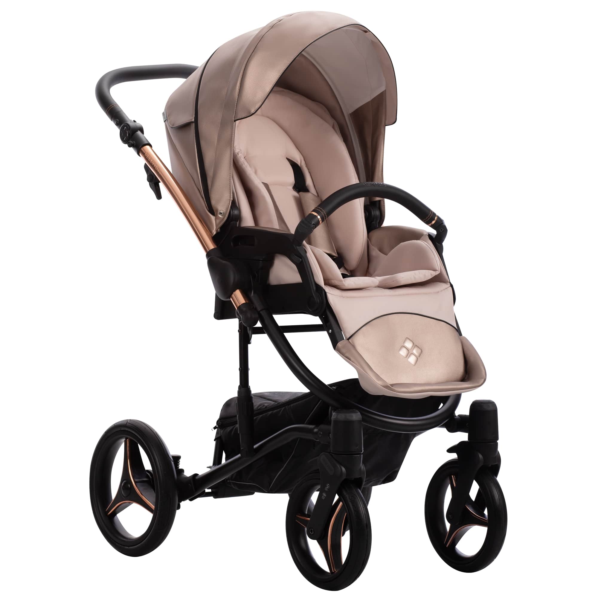 Bebetto kombinovaný kočárek TORINO  PRO Si 02 , rose gold