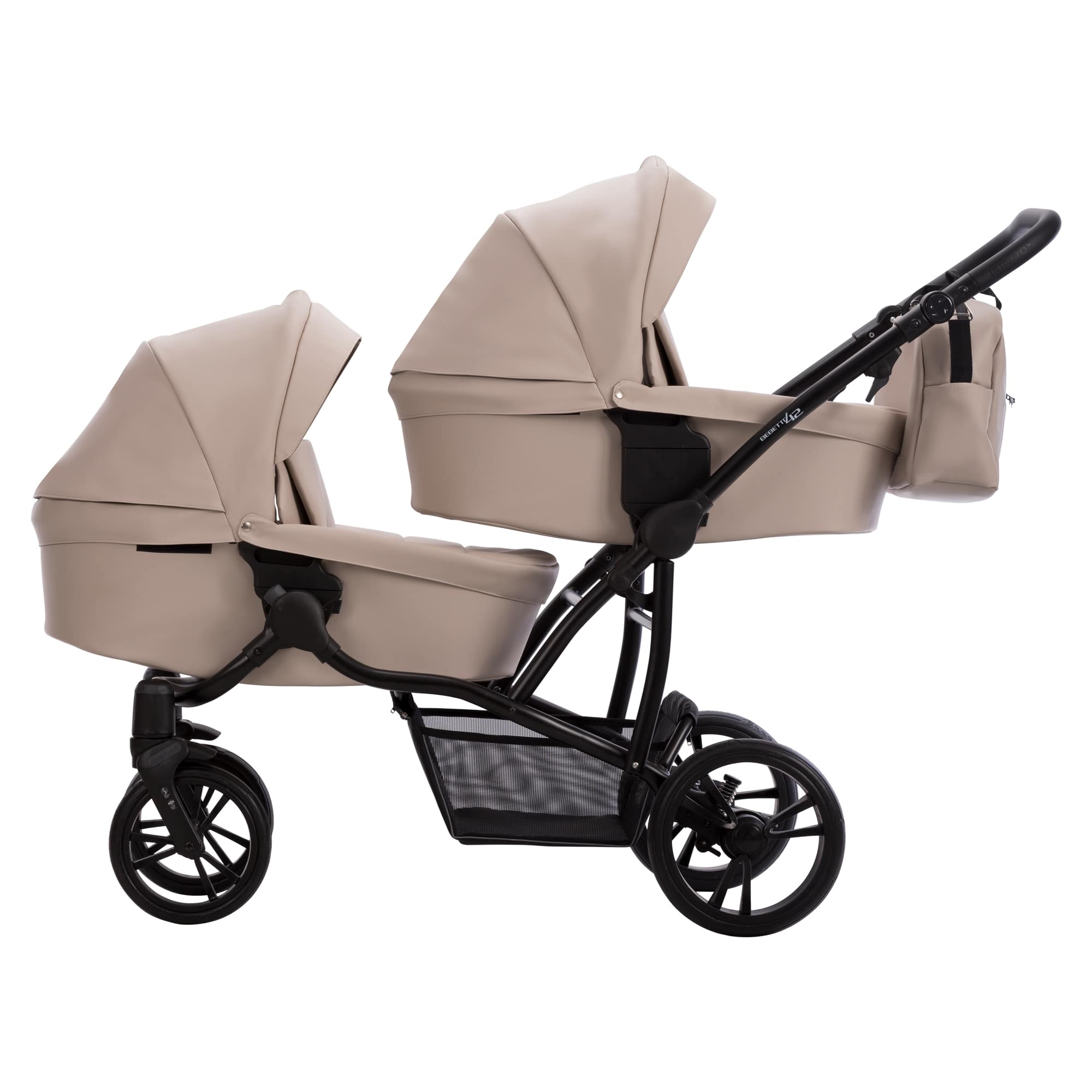 BEBETTO 42 PRO , kočárek pro dvojčata , col. PRO 22 , black