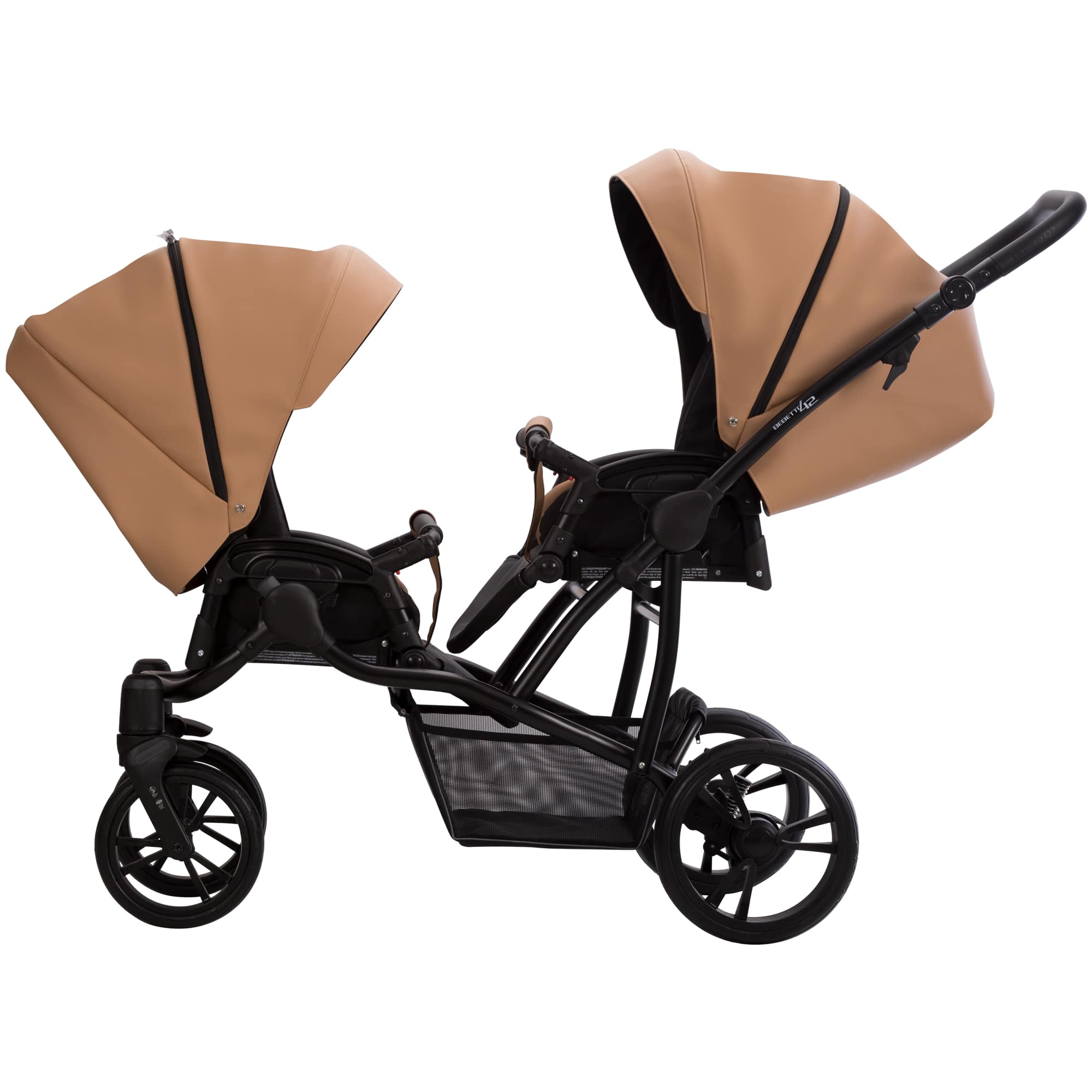 BEBETTO 42 PRO , kočárek pro dvojčata , col. PRO 23 , black