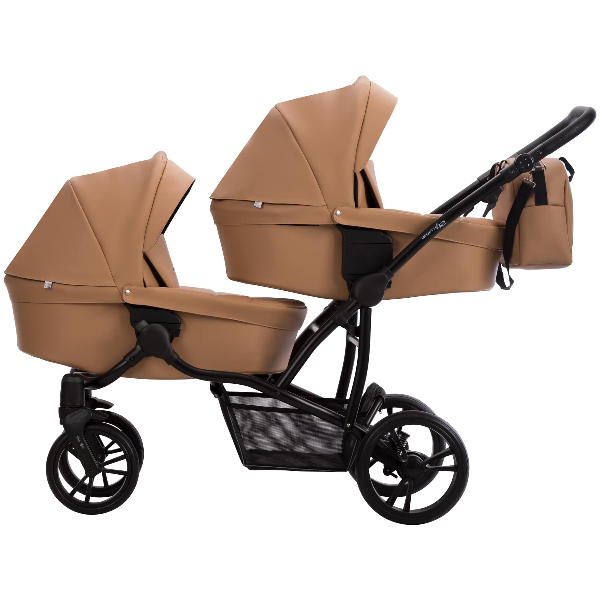 BEBETTO 42 PRO , kočárek pro dvojčata , col. PRO 23 , black
