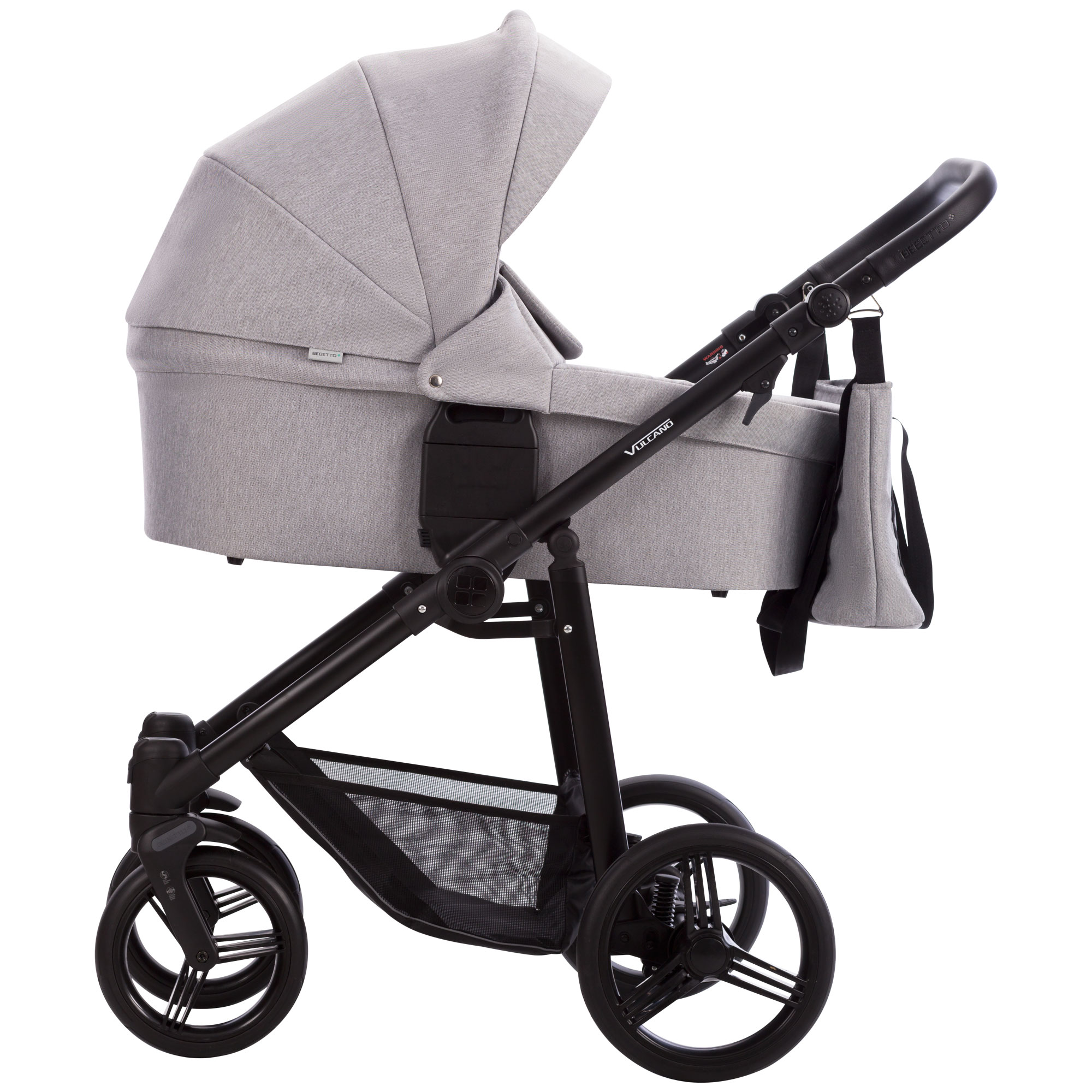 Bebetto kombinovany kočarek VULCANO col.02 BLACK