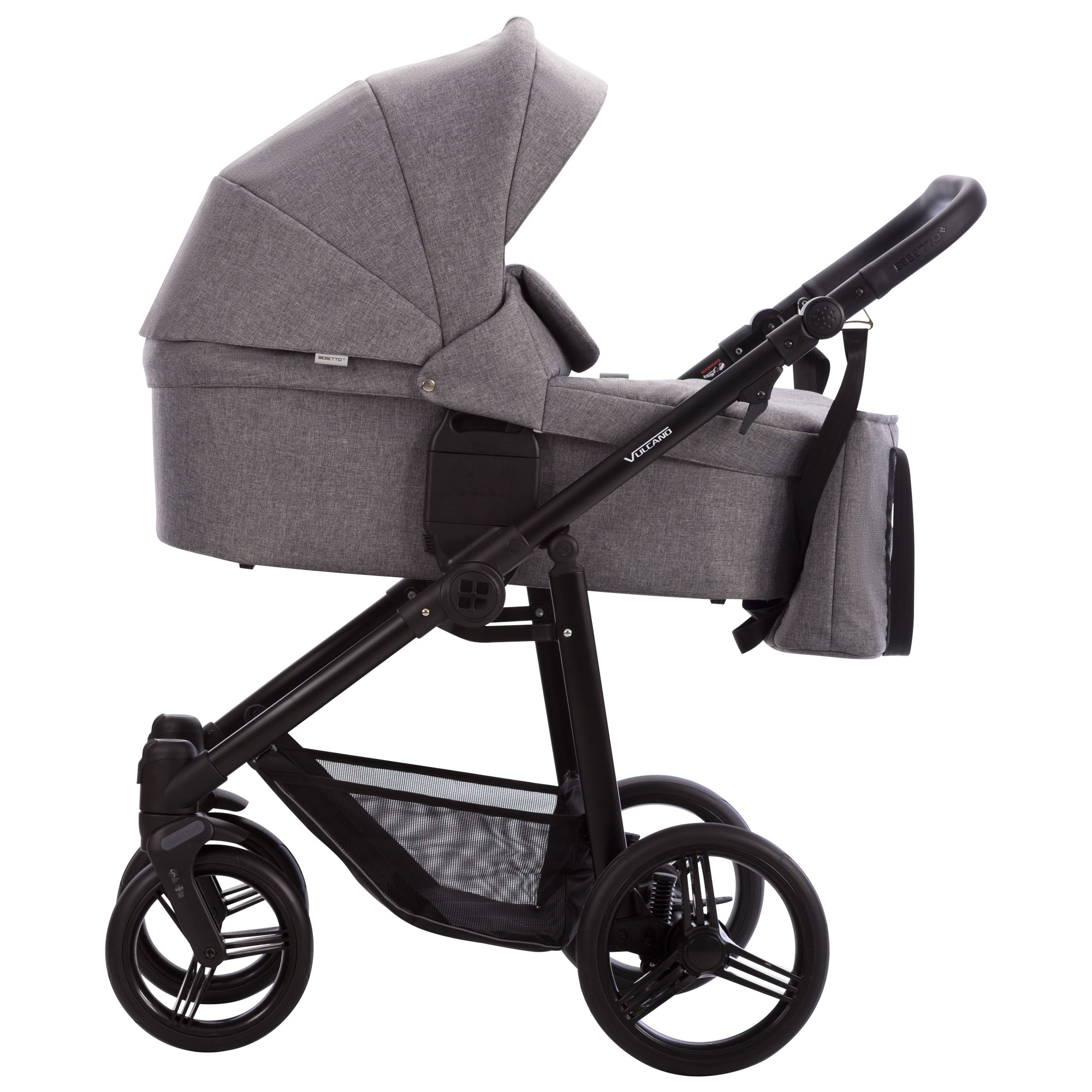 Bebetto kombinovany kočarek VULCANO col.03 BLACK