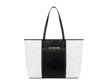 LOVE MOSCHINO dámská černobílá kabelka
