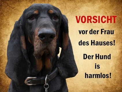 Individuelles Hundeschild im DIN A5-Format mit Ihrem eigenen Hund und Text