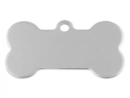 Edelstahl Hundemarke Knochen